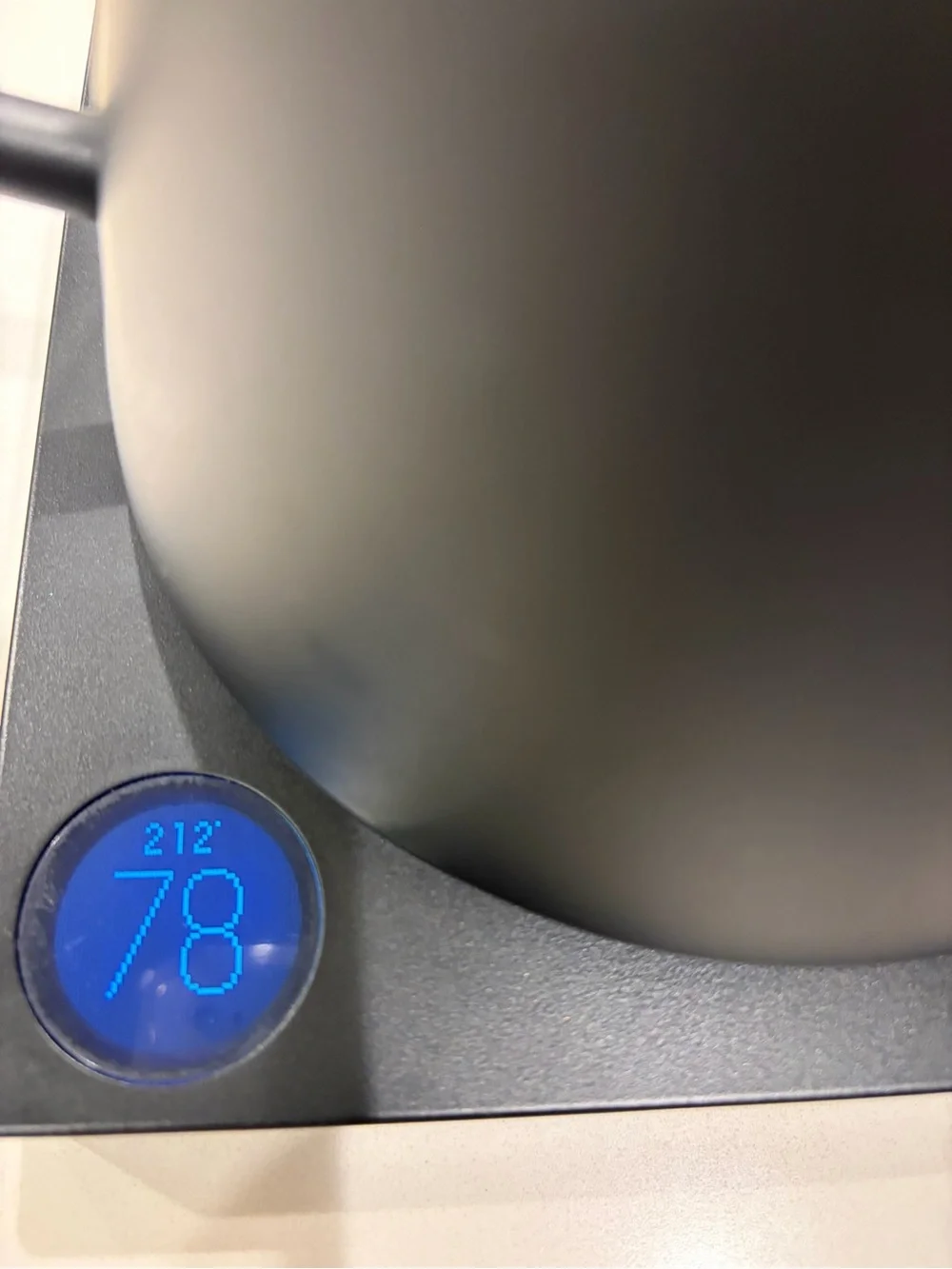 Fellow Matte Black Electric Gooseneck Kettle with Wood Handle